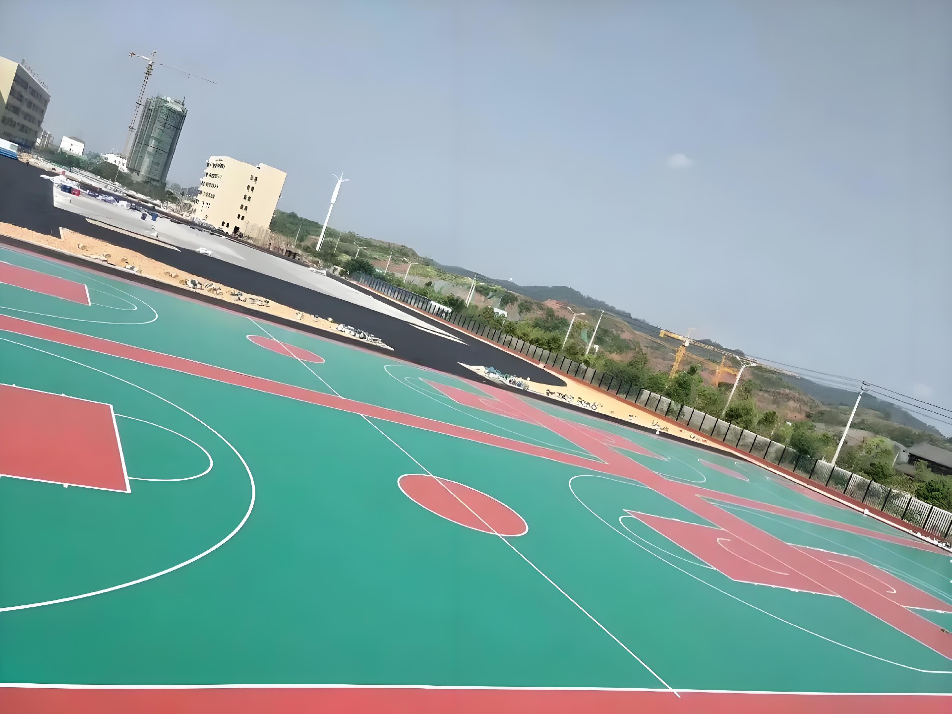 硅PU網(wǎng)球場